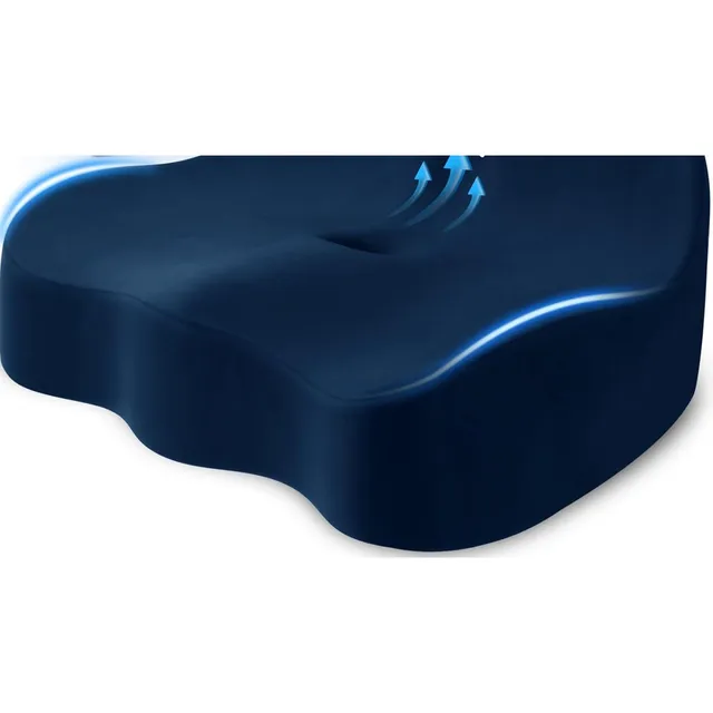 CushZone Ergonomic Sciatica Seat Cushion — Blue